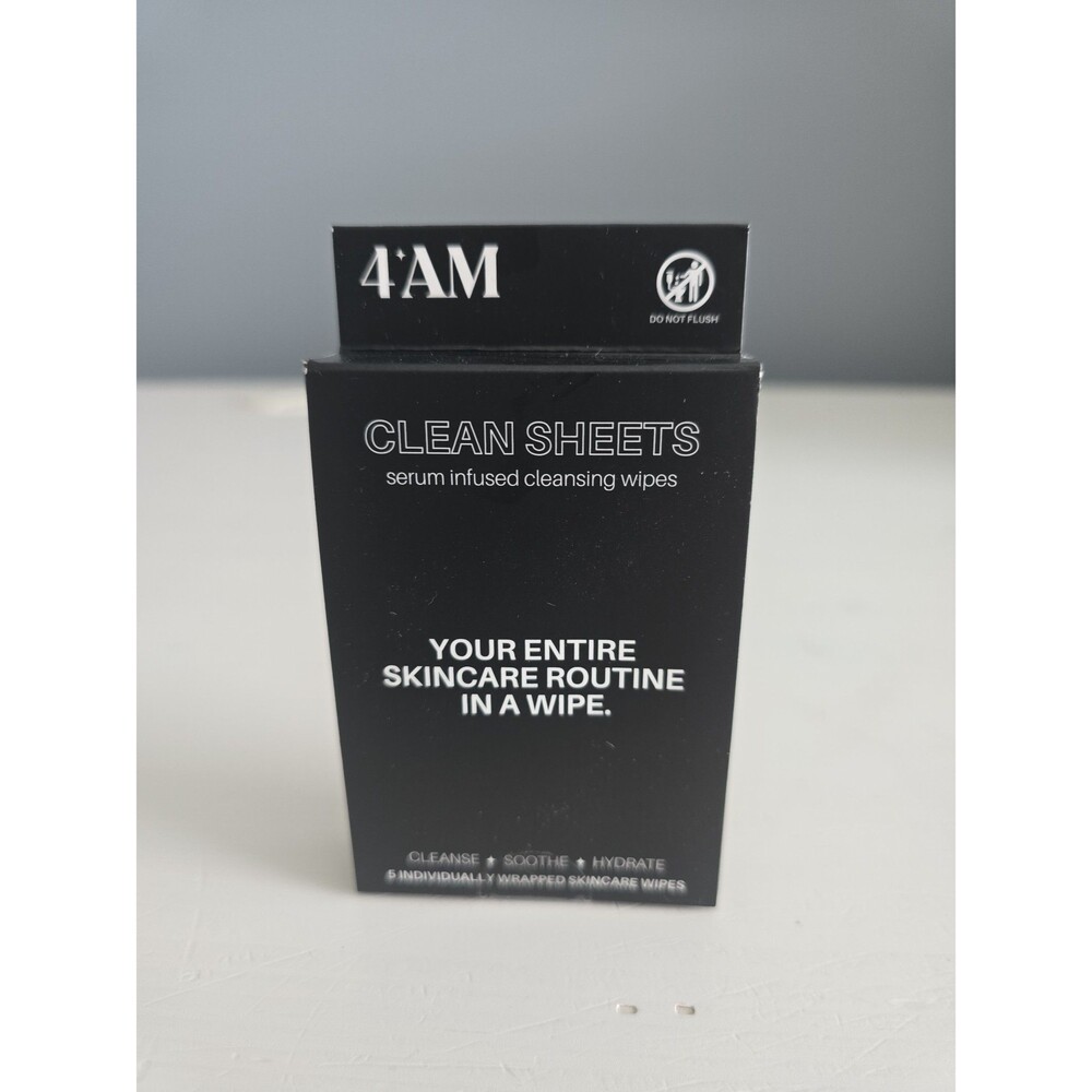 4am Clean Sheets Serum Infused Cleansing Wipes NEW